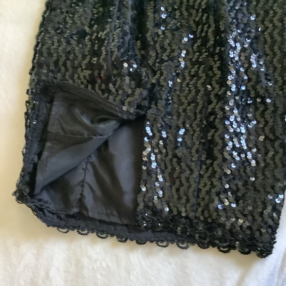 Formal Black Sequin Cocktail Dress - Picture 14 of 16